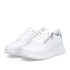 Remonte Women's White D2V03-80 Lite'n Soft Leather Antistress Sneakers with Side Zip