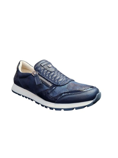 Susst Navy Dizzy Ladies Lightweight Trainer with Side Zip