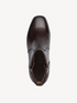 Tamaris Wide Fit Leather Block Heel Ankle Boot in Espresso Brown 8-85300-45-301