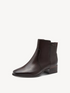 Tamaris Wide Fit Leather Block Heel Ankle Boot in Espresso Brown 8-85300-45-301