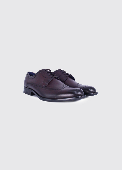 Dubarry Dyson Classic Leather Brogue Shoe 4888 13 - Burgundy