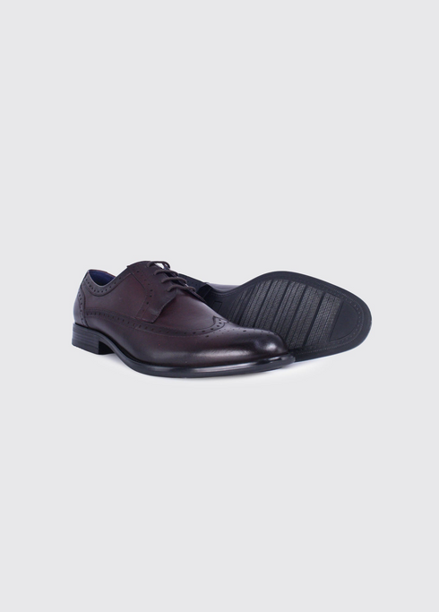 Dubarry Dyson Classic Leather Brogue Shoe 4888 13 - Burgundy