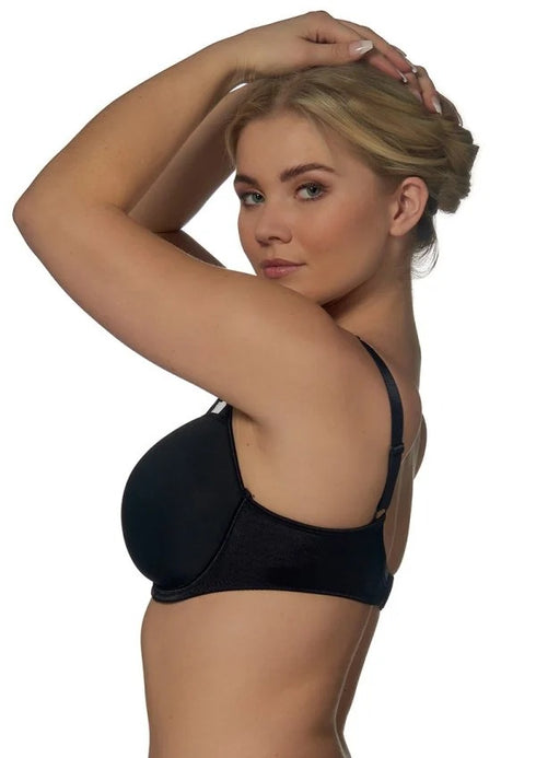 Elbrina Black Smooth Spacer Underwire Moulded Cup T-Shirt Bra — 0.2295