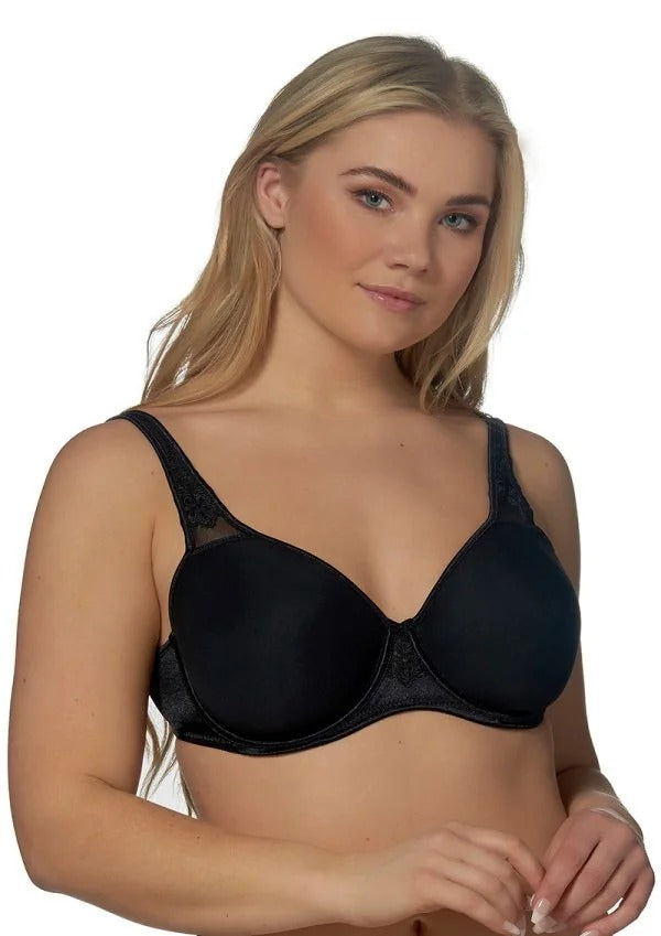 Elbrina Black Smooth Spacer Underwire Moulded Cup T-Shirt Bra — 0.2295
