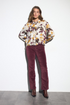Bariloche Womens Printed Flowy Shirt ESEBLI226 - 55 Chocolate