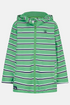 Lighthouse Boys Ethan Waterproof Hooded Jacket in Sea Green Stripe