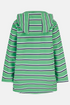 Lighthouse Boys Ethan Waterproof Hooded Jacket in Sea Green Stripe