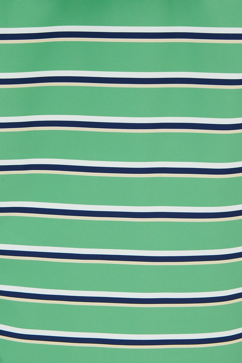 Lighthouse Boys Ethan Waterproof Hooded Jacket in Sea Green Stripe