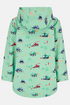 Lighthouse Boys Ethan Waterproof Hooded Jacket in Sea Green Tractor Ethan