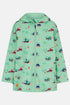 Lighthouse Boys Ethan Waterproof Hooded Jacket in Sea Green Tractor Ethan