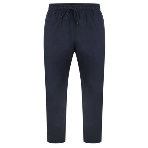 Forge Mens Fleece Zipper Pockets Plus Size Joggers Navy F-201