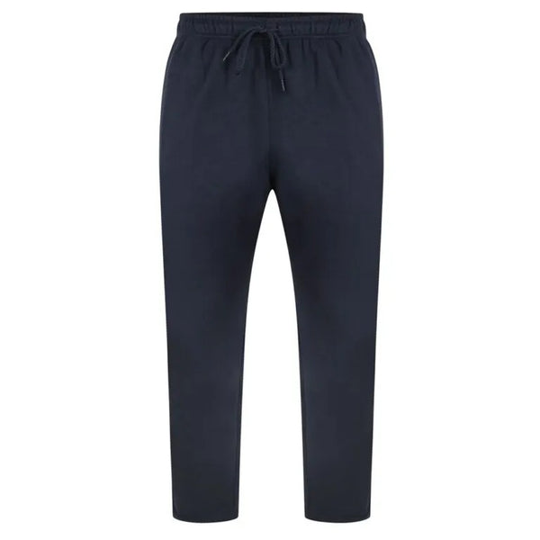 Forge Mens Fleece Zipper Pockets Plus Size Joggers Navy F-201