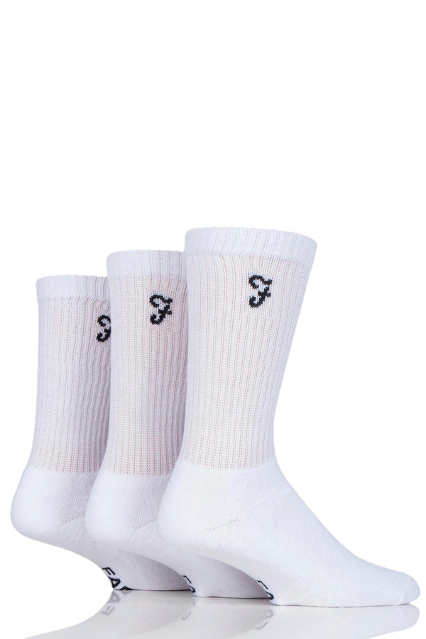Farah 3 Pair Classic Leisure Sports Socks Men's FCS130