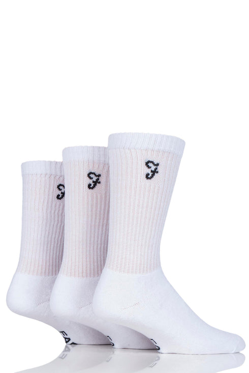 Farah 3 Pair Classic Leisure Sports Socks Men's FCS130