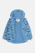 Lighthouse AW26 Blue Farm Print Waterproof Insulated Fleece-Lined Finlay Coat