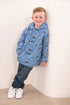 Lighthouse AW26 Blue Farm Print Waterproof Insulated Fleece-Lined Finlay Coat