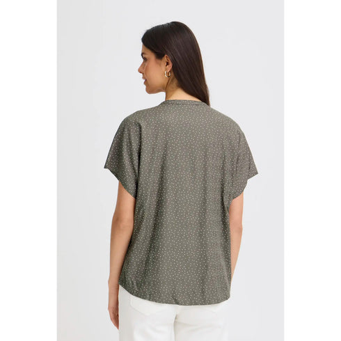 Fransa FRLAYA Blouse Smokey Olive Dotted Print 20617499