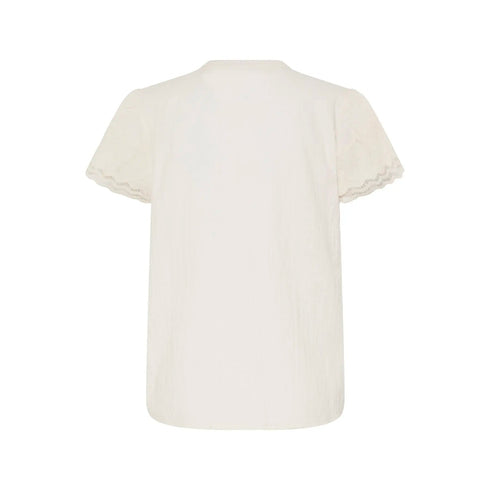 Fransa Womens Tilla Modern Elegance Shirt in White Whisper 20617791-110701
