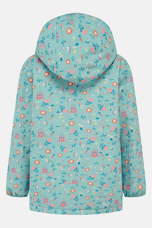 Lighthouse Freya AW26 Country Cottage Light Blue Floral Print Waterproof Coat