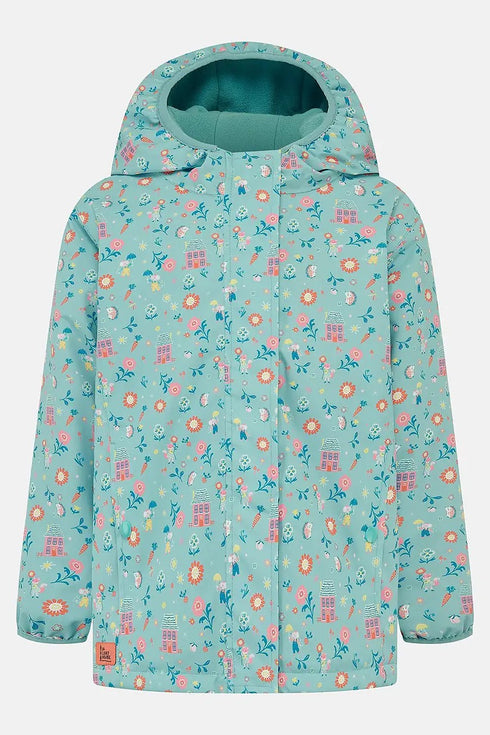 Lighthouse Freya AW26 Country Cottage Light Blue Floral Print Waterproof Coat