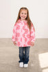 Lighthouse Kids AW26 Pink Large Flower Print Waterproof Insulated Fleece-Lined Freya Coat