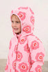 Lighthouse Kids AW26 Pink Large Flower Print Waterproof Insulated Fleece-Lined Freya Coat