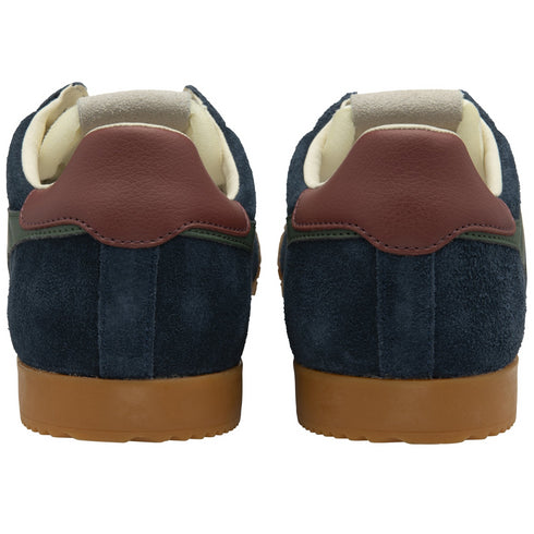 Gola Classics Men's Elan Trainers Navy/Sage/Red Ochre CMB538EN2