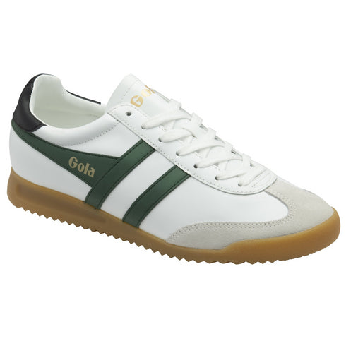 Gola Classics Men's Torpedo Leather White/Evergreen/Black Trainers CMB622IN