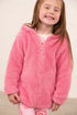 Lighthouse Kids Pink Hooded Gracie Fleece with Floral Jersey Lining