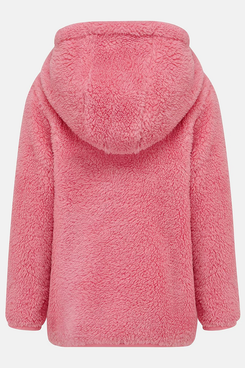 Lighthouse Kids Pink Hooded Gracie Fleece with Floral Jersey Lining