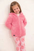 Lighthouse Kids Pink Hooded Gracie Fleece with Floral Jersey Lining