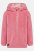 Lighthouse Kids Pink Hooded Gracie Fleece with Floral Jersey Lining