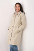 Lighthouse Hallie Clay Knee-Length Cotton-Rich Waterproof Coat