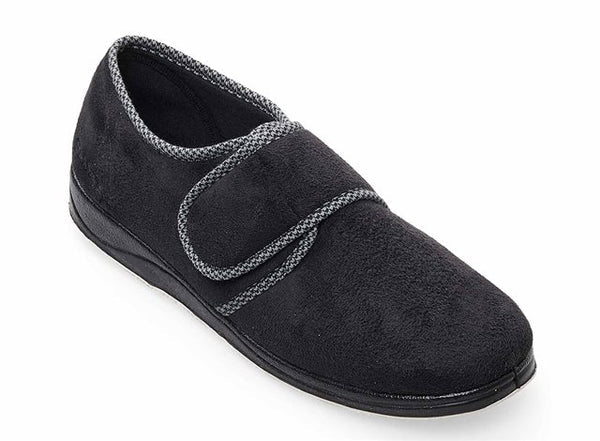 Padders Harry 410 Men's Wide-Fit Slippers - Memory Foam Comfort