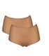 After Eden High Waist Brief Beige/Powder/Nude - 2 Pack 16200-083