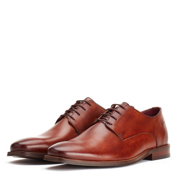 Marley Washed Derby Shoes Tan