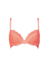 After Eden Molly Padded Recycled Lace Underwire Bra Silken Coral 10.05.7012-047