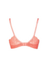 After Eden Molly Padded Recycled Lace Underwire Bra Silken Coral 10.05.7012-047