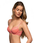 After Eden Molly Padded Recycled Lace Underwire Bra Silken Coral 10.05.7012-047