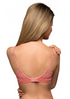 After Eden Molly Padded Recycled Lace Underwire Bra Silken Coral 10.05.7012-047