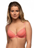 After Eden Molly Padded Recycled Lace Underwire Bra Silken Coral 10.05.7012-047