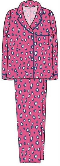Indigo Sky Bright Animal Wincey Pyjama IN45755