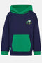 Lighthouse Kids Green Tractor Embroidered Cotton-Rich Jasper Hoodie