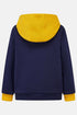 Lighthouse Kids Navy/Yellow JCB Embroidered Cotton-Rich Jasper Hoodie