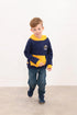 Lighthouse Kids Navy/Yellow JCB Embroidered Cotton-Rich Jasper Hoodie