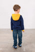 Lighthouse Kids Navy/Yellow JCB Embroidered Cotton-Rich Jasper Hoodie
