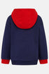 Lighthouse Kids Navy and Red Tractor Embroidered Cotton-Rich Jasper Hoodie