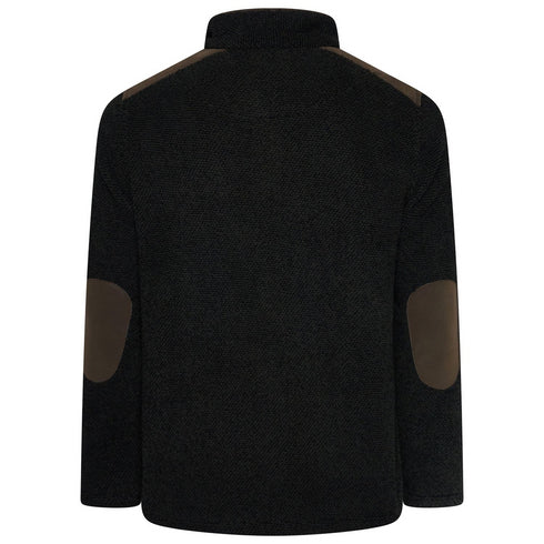 Kam KBS KV147 Macaroni Bonded Fleece Jacket – Men’s Black Full Zip KV147