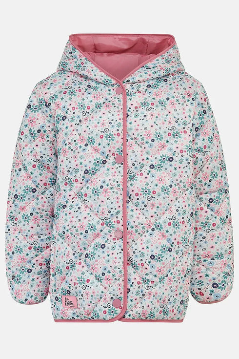 Lighthouse Kids Kenna AW26 Bold Floral Print Quilted Nylon Jacket