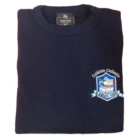 St. Killian’s College New Inn Official School Jumper Navy 100% Acrylic